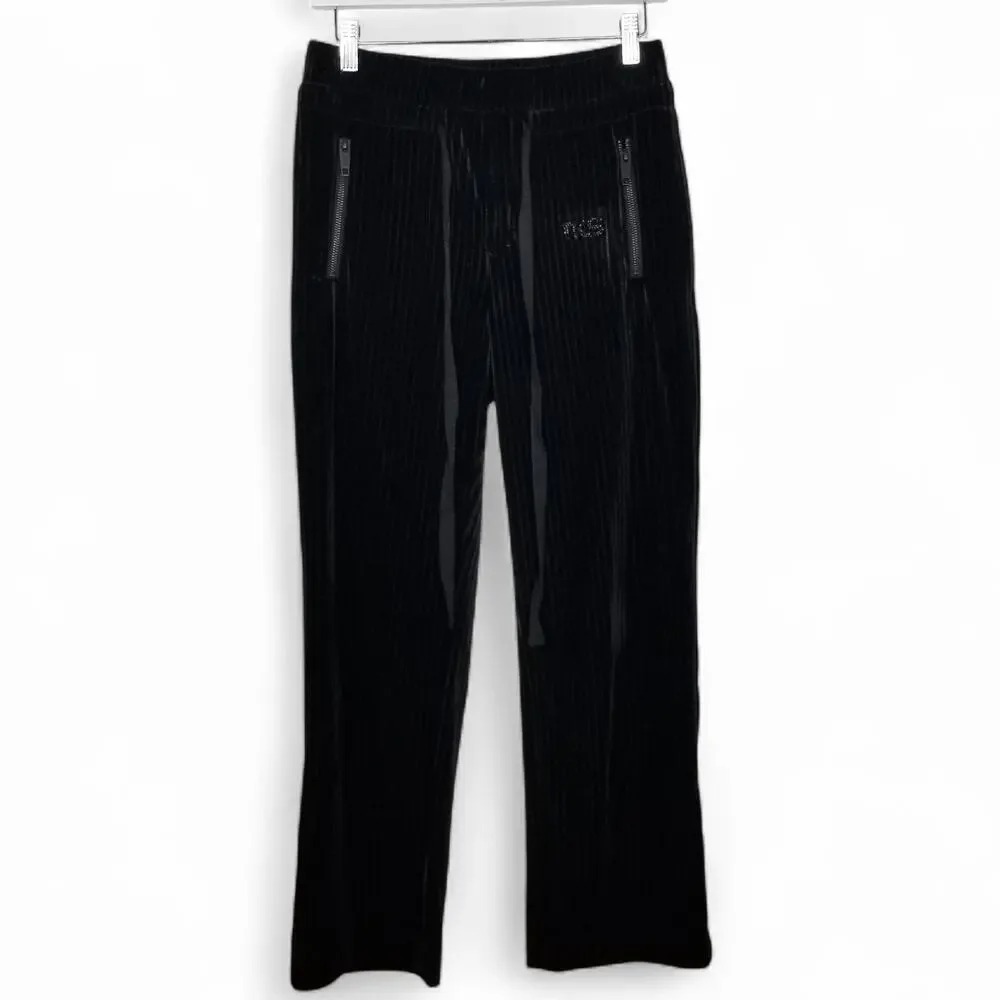 THE KOOPLES Sport Ribbed Velvet Drawstring Ankle Joggers - 29 (Kooples Size 3) - Picture 2 of 7